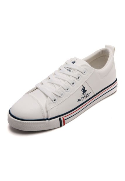 Tenis Lifestyle Blanco-Azul-Rojo Royal County of Berkshire Polo Club