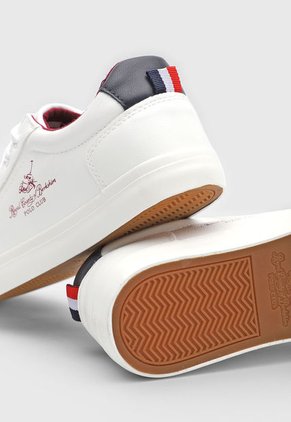 Tenis Lifestyle Blanco-Vino Tinto-Azul Navy Royal County of Berkshire Polo Club
