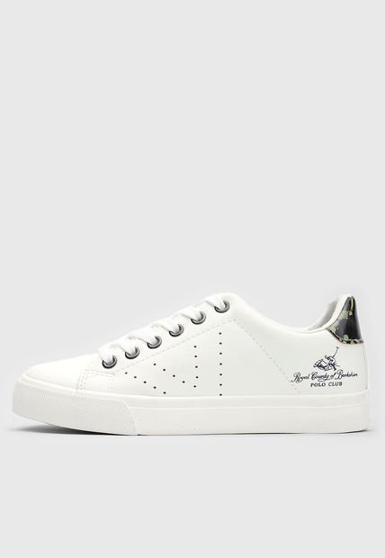 Tenis Lifestyle Blanco-Negro-Verde Royal County of Berkshire Polo Club
