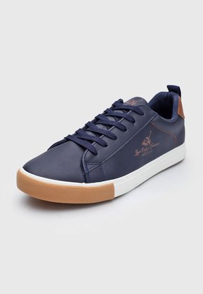 Tenis Lifestyle Azul Navy-Café-Blanco Royal County of Berkshire Polo Club
