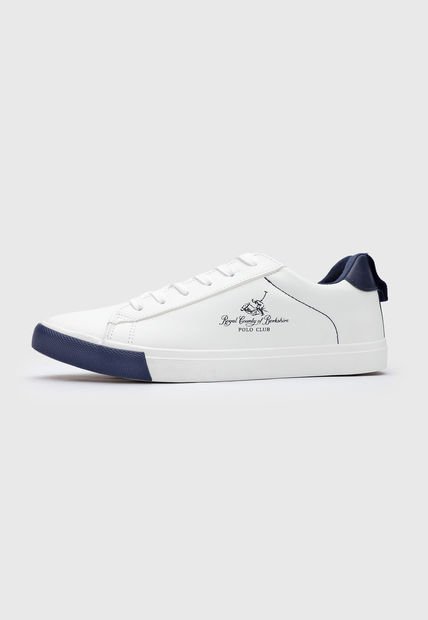 Tenis Lifestyle Blanco Azul Navy Royal County of Berkshire Polo Club