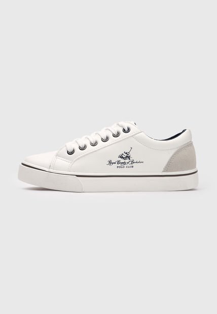 Tenis Lifestyle Blanco-Gris-Azul Navy Royal County of Berkshire Polo Club
