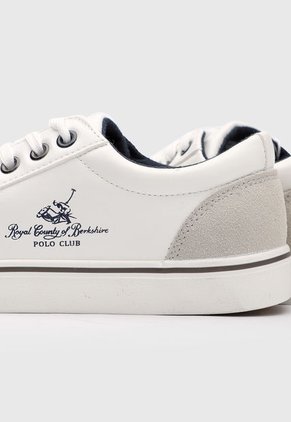 Tenis Lifestyle Blanco-Gris-Azul Navy Royal County of Berkshire Polo Club