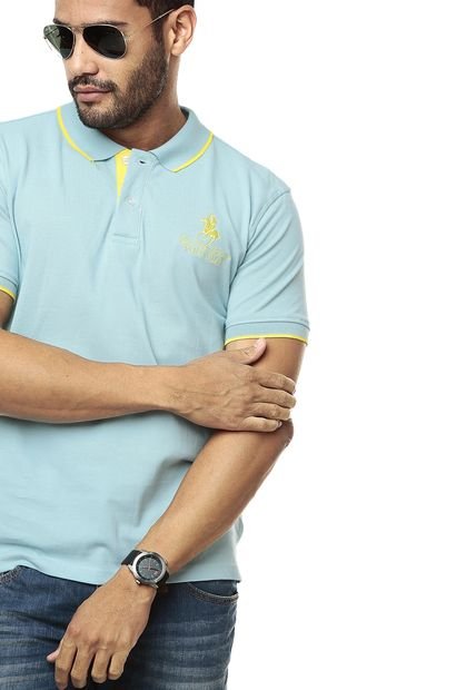 Camiseta Polo Azul Cian Royal County Of Berkshire Polo Club