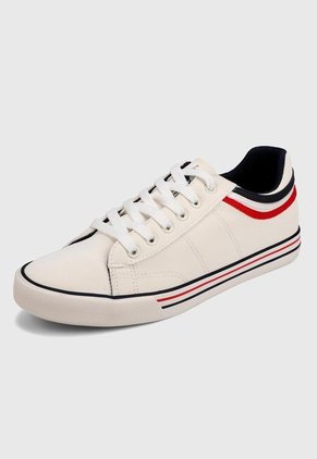 Tenis Blanco Hueso-Azul-Rojo Royal County of Berkshire Polo Club