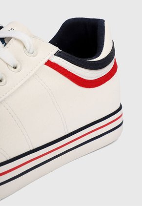 Tenis Blanco Hueso-Azul-Rojo Royal County of Berkshire Polo Club