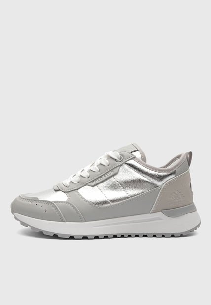 Tenis Lifestyle Gris-Blanco-Plateado Royal County of Berkshire Polo Club