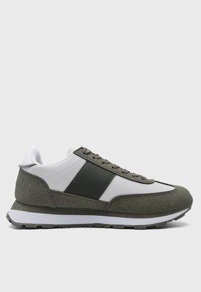 Tenis Lifestyle Verde Oliva-Gris Claro-Blanco Royal County of Berkshire Polo Club