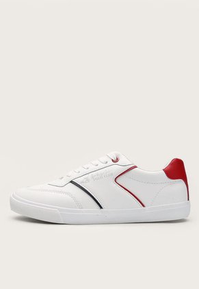 Tenis Lifestyle Blanco-Rojo-Azul Navy Royal County of Berkshire Polo Club