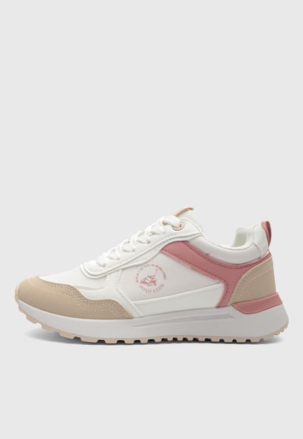 Tenis Lifestyle Blanco-Beige-Rosa Royal County of Berkshire Polo Club