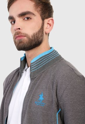 Chaqueta Gris-Azul Turquesa Royal County of Berkshire Polo Club