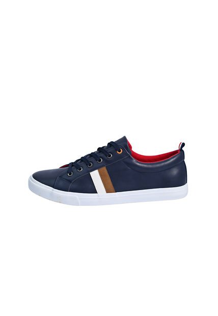 Tenis Polo Club Hombre Navy/Brown/White