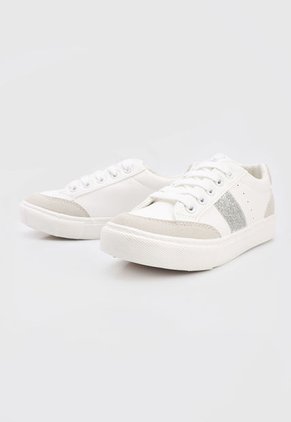 Tenis Lifestyle Blanco-Gris-Plateado Royal County Of Berkshire Polo Club Kids