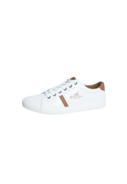 Tenis Polo Club Hombre White/Brown