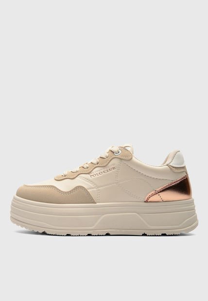 Tenis Lifestyle Beige-Taupe-Oro Rosa Royal County of Berkshire Polo Club