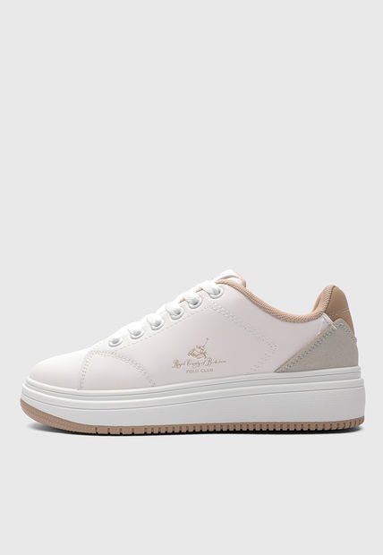 Tenis Lifestyle Blanco-Café-Gris Royal County of Berkshire Polo Club