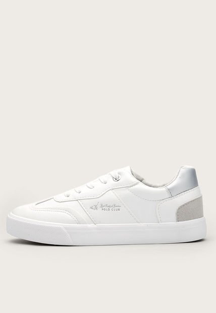 Tenis Lifestyle Blanco-Plateado-Gris Royal County of Berkshire Polo Club