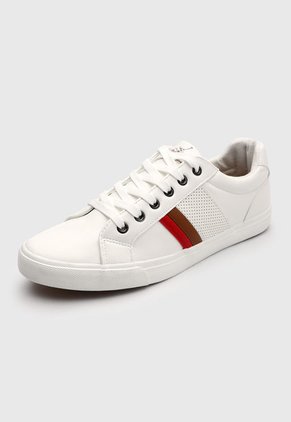 Tenis Lifestyle Blanco-Cafe-Rojo Royal County of Berkshire Polo Club