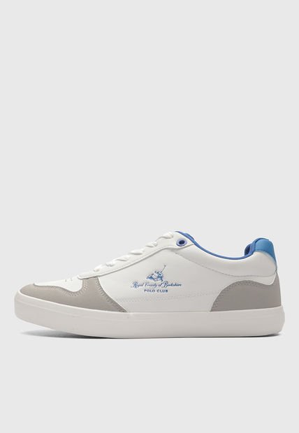 Tenis Lifestyle Blanco-Gris-Azul Royal County of Berkshire Polo Club
