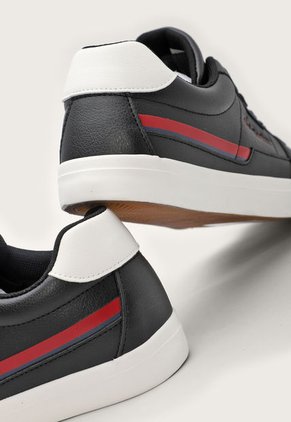 Tenis Lifestyle Negro-Blanco-Rojo Royal County of Berkshire Polo Club