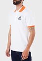 Camiseta Polo Blanco-Naranja-Azul Royal County of Berkshire Polo Club de Royal County Of Berkshire Polo Club