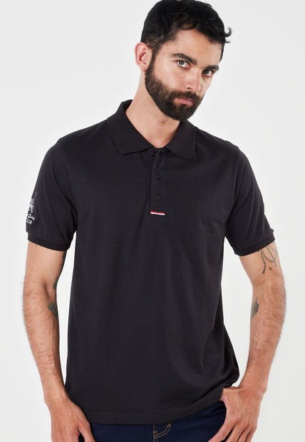 Camiseta Polo Negro Royal County of Berkshire Polo Club