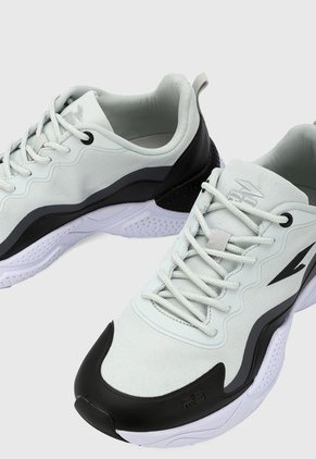 Tenis Lifestyle Blanco-Gris-Negro RS21