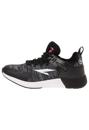 Tenis Running Negro-Fucsia-Gris RS21