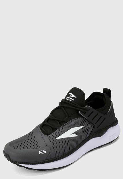 Tenis Lifestyle Gris-Negro-Blanco RS21