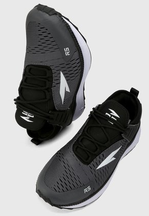 Tenis Lifestyle Gris-Negro-Blanco RS21