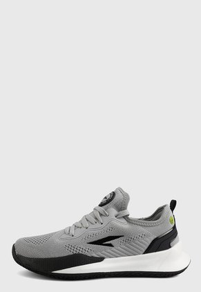 Tenis Running Gris-Negro-Blanco RS21 Utility