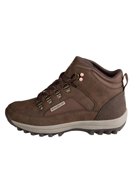 Botines De Senderismo Gaia Para Mujer Café Medio Rugged Outback 199378 Payless