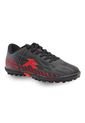Guayos Runic Faster Turf Para Hombre-Negro/Rojo de Runic