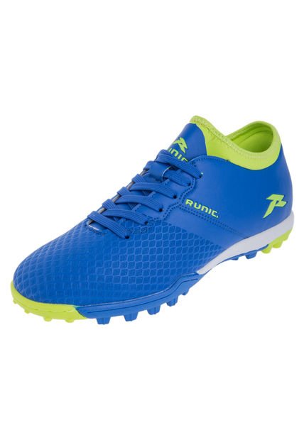Fútbol Azul Rey-Verde Neón Runic Dribble-Tf