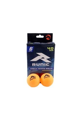 Bola Ping Pong Everlast Runic New Regulation Set X6-Naranja
