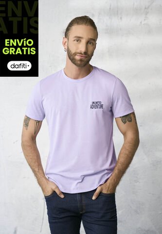 Camiseta Hombre Lila Rutta 1855 Rutta