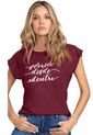 Camiseta Mujer Vinotinto Rutta 77902 de Rutta