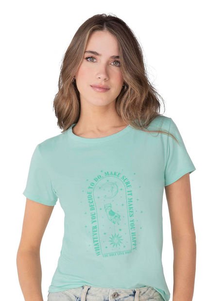 Camiseta Mujer Verde Rutta 9517
