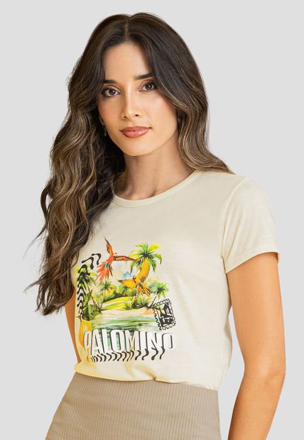 Camiseta Mujer Crema Rutta 107947