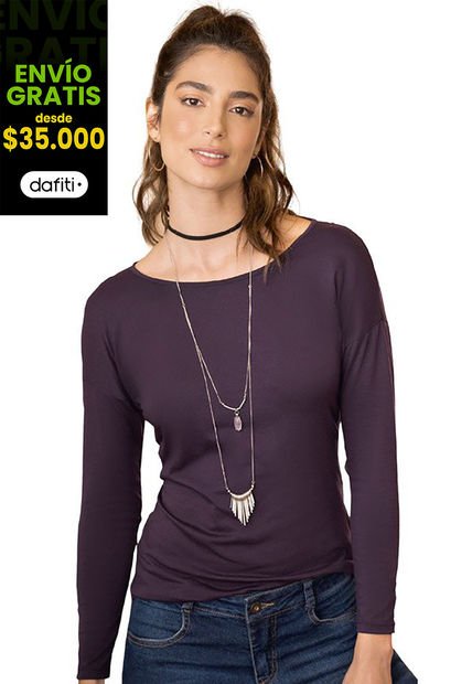 Camiseta Mujer Morado Rutta 77958