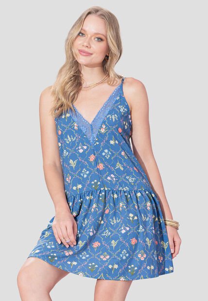 Vestido Corto Mujer Estampado Rutta 107349