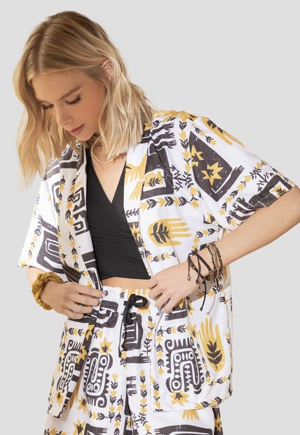 Kimono Mujer Estampado Rutta 4838
