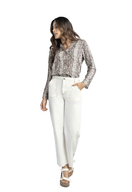 Pantalón Mujer Marfil Rutta 2774