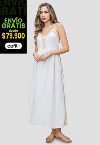 Vestido Largo Mujer Marfil Rutta 110715 Rutta