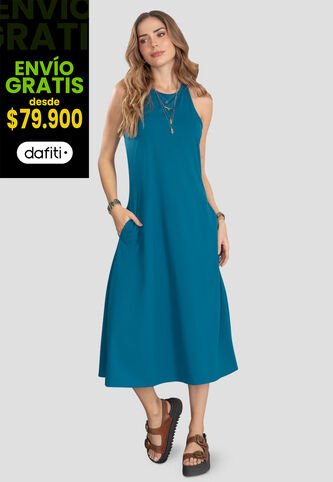 Vestido Corto Mujer Azul Rutta 105255 Rutta