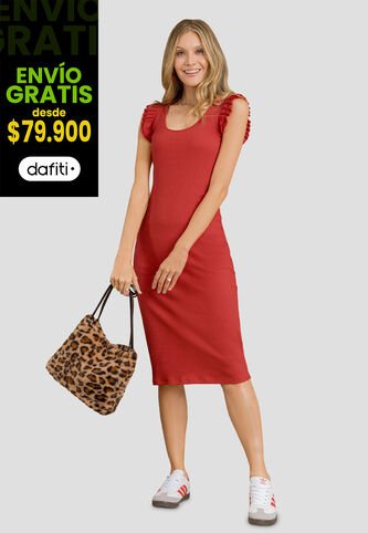 Vestido Corto Mujer Rojo Rutta 104477 Rutta