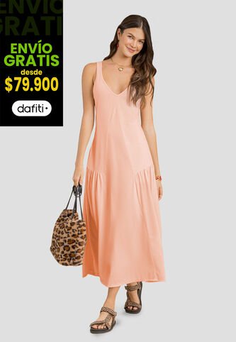 Vestido Largo Mujer Rosa Rutta 104682 Rutta