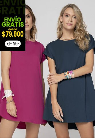 Vestido Paq X2 Mujer Multicolor Rutta 9734 Rutta