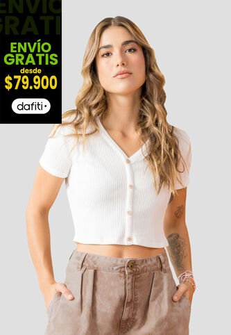Crop Top Mujer Marfil Rutta 104038 Rutta