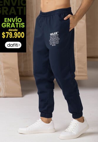 Jogger Hombre Azul Navy Rutta 6306 Rutta